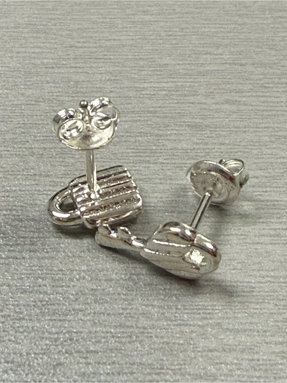 Uno de 50 Silver Unlock Stud Earrings